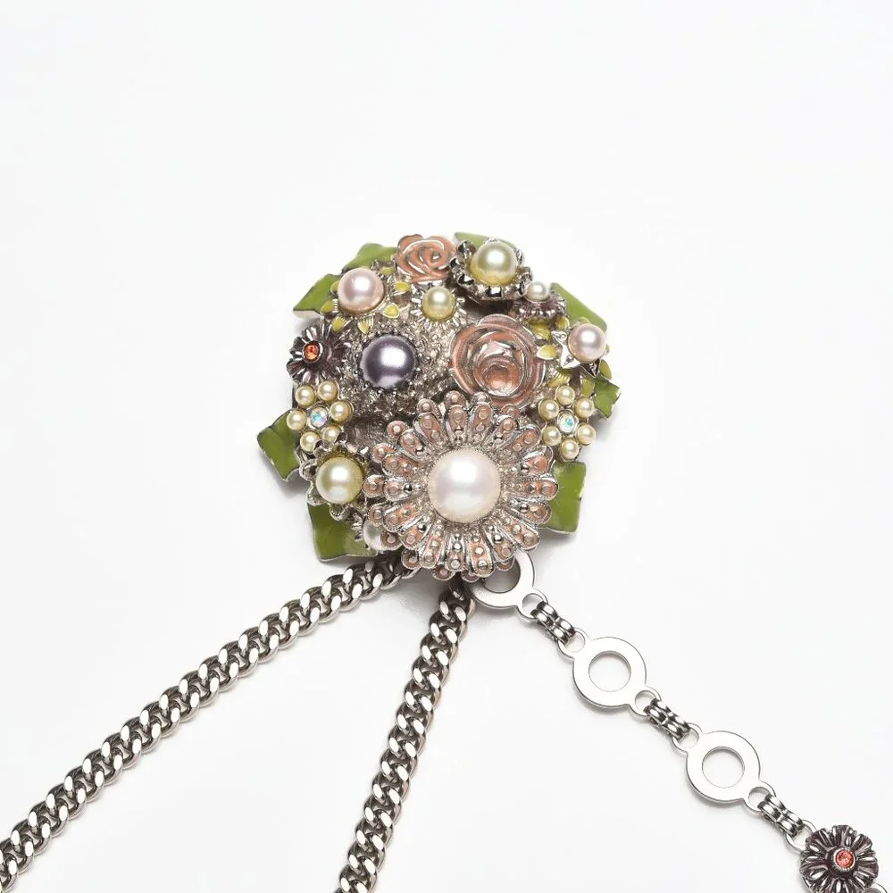 Vintage Chanel Logo Catwalk Chain Belt Floral 2005 NWOT - Picture 12 of 14